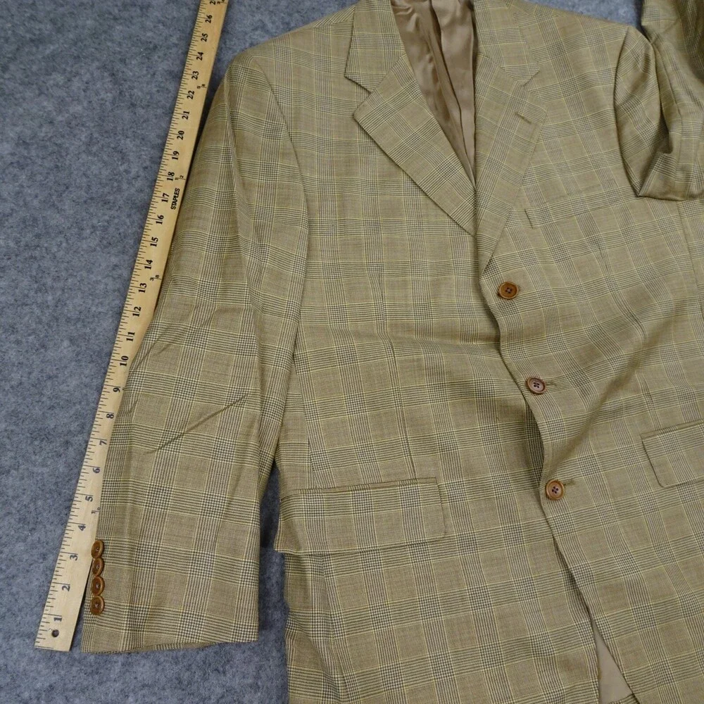 Brooks Brother Sports Jacket Mens 42R Brown Wool Coat Blazer